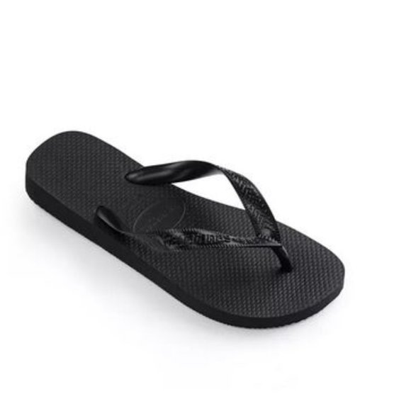 Havaianas Womens Thong Flip Flops Black NWT - Picture 2 of 2